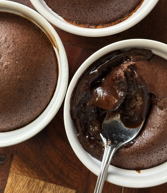 Proteinrik lava cake